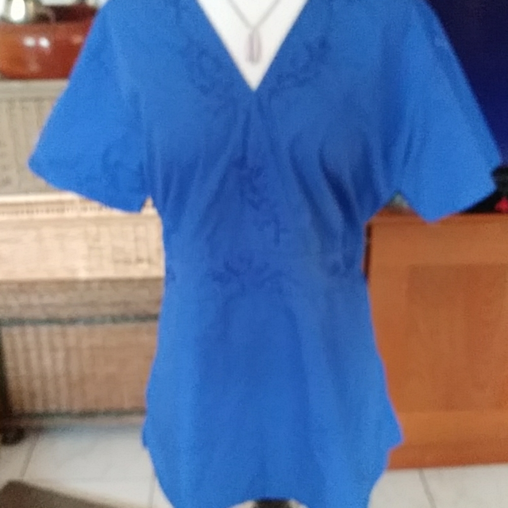 Adar uniforms blue embroidery